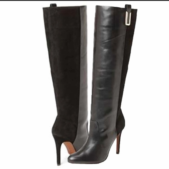 Coach Udell Vintage Black Leather & Suede Boots | Size 5 | Fall 2013 | MSRP $498 - Picture 1 of 11